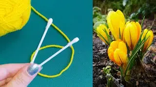 Gold Crocus! So Beautiful! Crochet Flower!