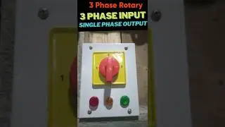 3 Phase Rotary switch main board wiring//3phase input #short #short #short