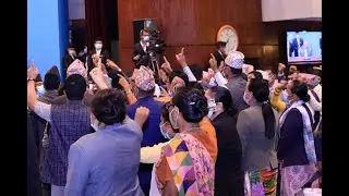 प्रतिनिधि सभामा एमालेको आजपनि नाराबाजी  #MCC #Parliament #Nepal
