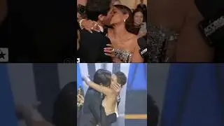 A kiss after 22 years: Halle Berry and Adrien Brody. #halleberry#adrienbrody#kiss#oscars