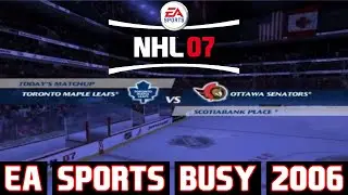 Ottawa Senators at Toronto Maple Leafs | EA Sports' Busy 2006 | NHL 07 (PS2)