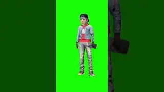 free fire character calling green Screen For you tube video#@AMIRCHOTO