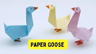 How To Make Moving Paper Goose Toy For Kids / Nursery Craft Ideas / Paper Craft Easy / KIDS  crafts