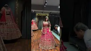 Designer wedding lehenga from Kundans bridal couture Chandni chowk #shorts #youtubeshorts #lehenga