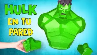 ¡Tu propio Hulk en la pared! Modelo 3D en acción 🐸 ✂️🐸