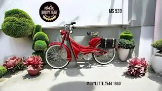 ⚜️MS 539: Mobylette AV44 1960 đỏ Cherry cá tính cổ điển về với anh trai VIP Hà Nội☎️A.Hội 0907584658