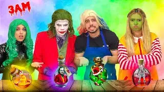 NUNCA BEBA A POÇÃO MISTERIOSA DA ARLEQUINA, IT A COISA, JOKER, GRINCH, ÀS 3 HORAS DA MANHÃ!!