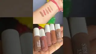 Just herbs mini lipstick Review, Worth buying? #beautyreviews #makeupshorts  #lipstickswatches