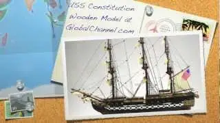 USS CONSTITUTION 80 cm - 32 inch Wooden Tall Ship Model at GlobalChannel.com