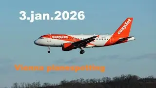 Vienna planespotting 3.1.2026 Mixjet Boeing 737 Airbus 319 320 321 Austrian Ryanair Easyjet Wizz
