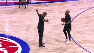 Pj Tucker warming Up!