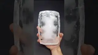 Making a block of perfectly clear ice #science #experiment