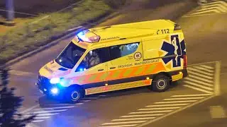 Ambulance Speeding through City at Night | Stock Footage - ASW Media