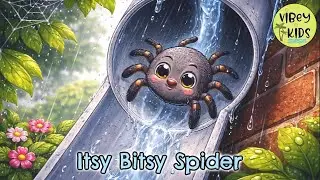 Itsy Bitsy Spider 🌧️ | Nursery Rhymes & Kids Songs | Education & Learning | Toddlers & Preschool