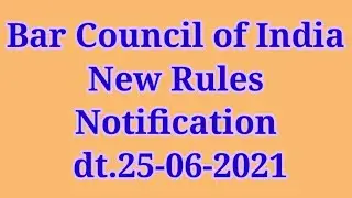Bar council of India Amended New Rules|Regarding to misconduct
