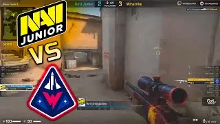 NAVI JUNIOR vs WINSTRIKE (CS:GO) AUNKERE ЖЕСТКО РАЗДАЕТ!