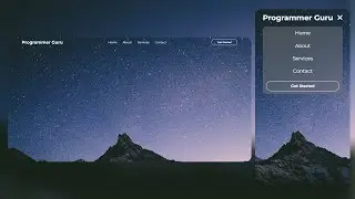 Responsive Navigation Bar in HTML, CSS and JavaScript | 30 JavaScript Projects in 30 Days | Day # 4