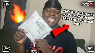 Unboxing: Rolling Loud LA 2025 Space Pendant From GLD Shop #trending #viralvideo #shopgld 
