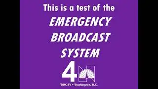 Mockup Emergency Broadcast System (EBS) Test on WRC-TV 4, Washington, DC