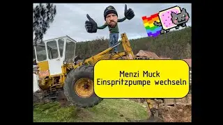 Menzi Muck Schreitbagger Einspritzpumpe wechseln + Bagger bewegen = Drama in zwei Akten