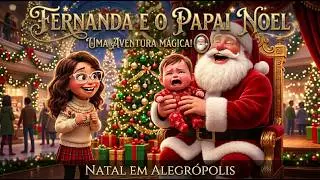 Fernanda e o Papai Noel.