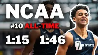 Very Fast Men&rsquo;s 800 and 600m Race | NCAA Track & Field