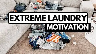 Ultimate 15-Minute Laundry Challenge | Fold Laundry With Me | Extreme Laundry Motivation 2021