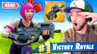 *NEW* LEGENDARY SMG GAMEPLAY in Fortnite: Battle Royale! (BEST GUN?)