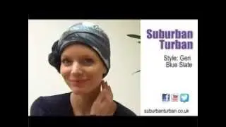 Chemo Hats With Style - 'Geri' - Blue Slate