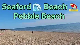Seaford Beach UK #pebblebeach #fun #ukbeach #sussex #familyfun #sunnyday #freeparkingavailable