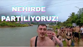 THEY CAN'T STAND UP! Vang Vieng Tipsy Tubing - Everyone's Drunk on the River - Luang Prabang Day ...