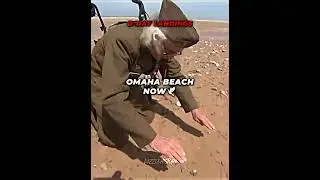 Omaha beach now and ww2 | D-day landings⚔️ #geography#history#edit#army#ww2#fyp 