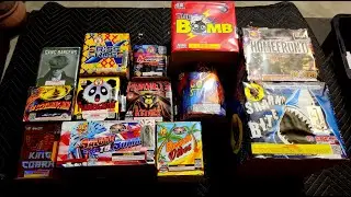 Bunch of Fireworks from Backyard-Pyro