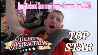 WILMOTS NEW TOP STAR ON RIDE - Burntisland Games Day  2025 #funfairrides #POV #fun