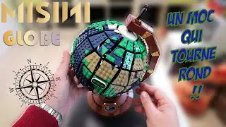 MISINI 80006 The Globe : un globe terrestre en briques !