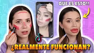 PROBANDO TRUCOS VIRALES DE TIKTOK CON MAVEN BEAUTY| Laura Mejia