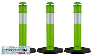 VEVOR 3 Pack Traffic Delineator Posts 48 inches Traffic Safety Cones