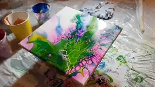 Dutch Pour Using Sheleeart Pouring Medium (No Recipes in this video)