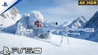 (PS5) The Best Mission Silent Snowy Mountain | Realistic Graphics Gameplay [60FPSHDR] Call of Duty