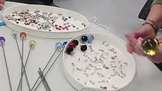Making Garden Bling Plant Stakes with the Edwardsville Garden Club