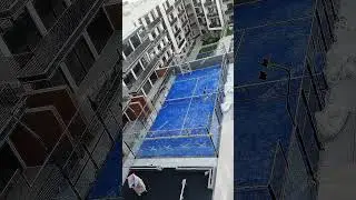 padel court on the rooftop