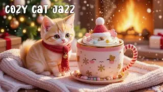 Уютный Кошачий Кафе-Джаз Зима ❄️🐈 Кофейный Джаз и Снег для Учебы и Сна