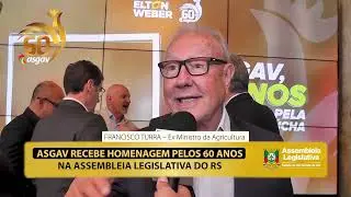 21.08 - ENTREVISTA FRANCISCO TURRA - HOMENAGEM AOS 60 ANOS DA ASGAV NA ALRS