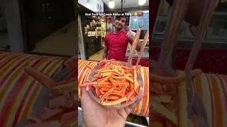 Real Fruit Ice Cream Roller😳❤️ at just ₹100/- #shorts #icecream #indianstreetfood