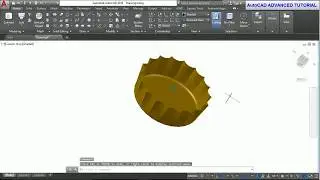 #AutoCAD TUTORIAL 2018   THE FAMOUS BOTTLE CAP