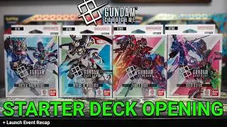Gundam Card Game Starter Deck Opening and Launch Event Recap