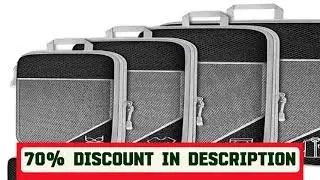 A must-have product! 5 Pieces Travel Organizer Bag Set Clothes Compression Cubes For Plane Travel