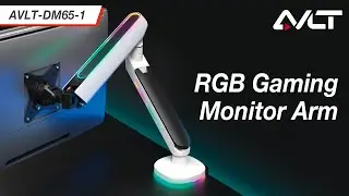 Игровая подсветка AVLT RGB, кронштейн для одного монитора, статическая подсветка и эффект дыхания, в комплекте