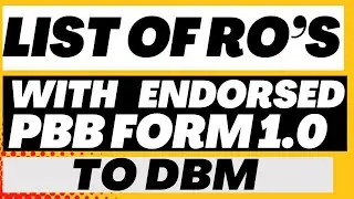 LIST OF REGIONS WITH ENDORSED PBB 2023 FORM 1.0 TO DBM || OCTOBER 30, 2025