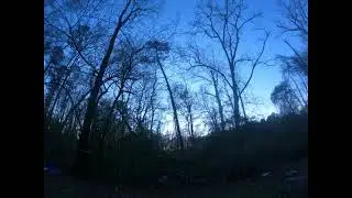 backyard sunset time lapse